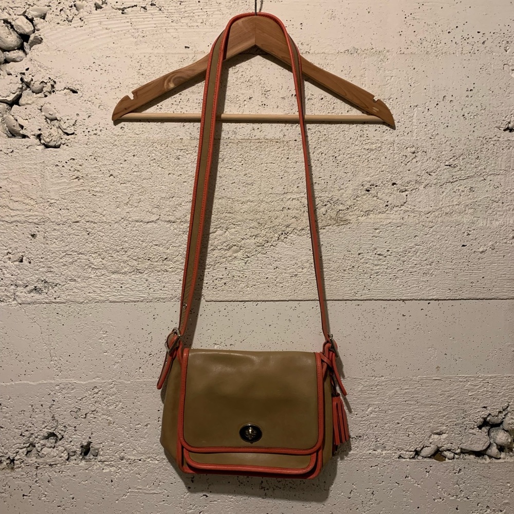 Tan Coach Crossbody Purse